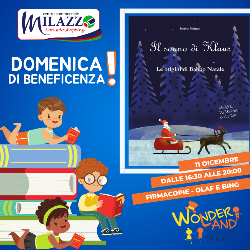 DOMENICA DI BENEFICENZA AL CENTRO COMMERCIALE MILAZZO!